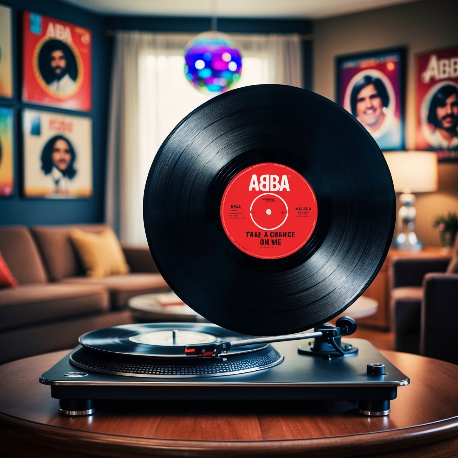 A vintage vinyl record of 