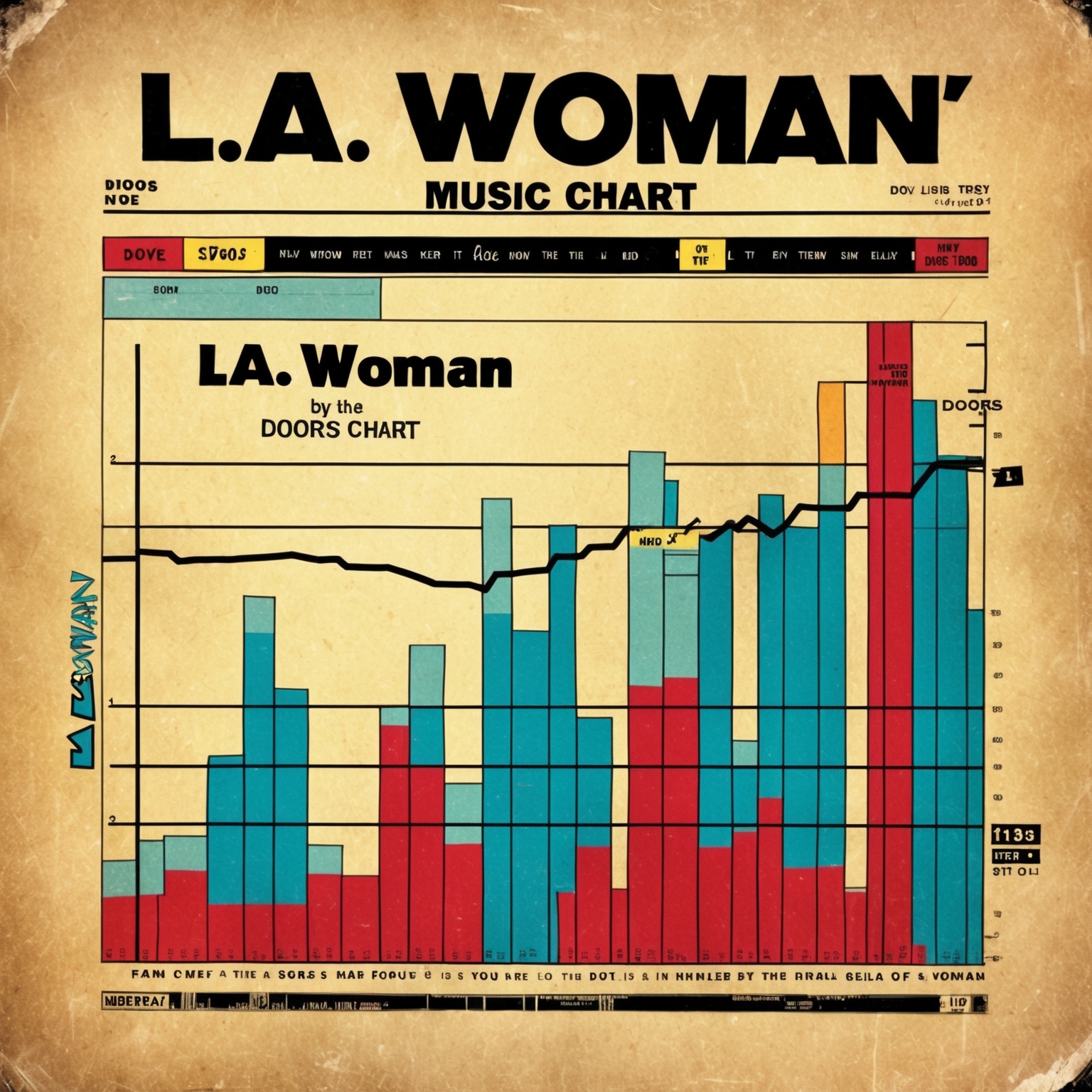 A 1970s music chart with 