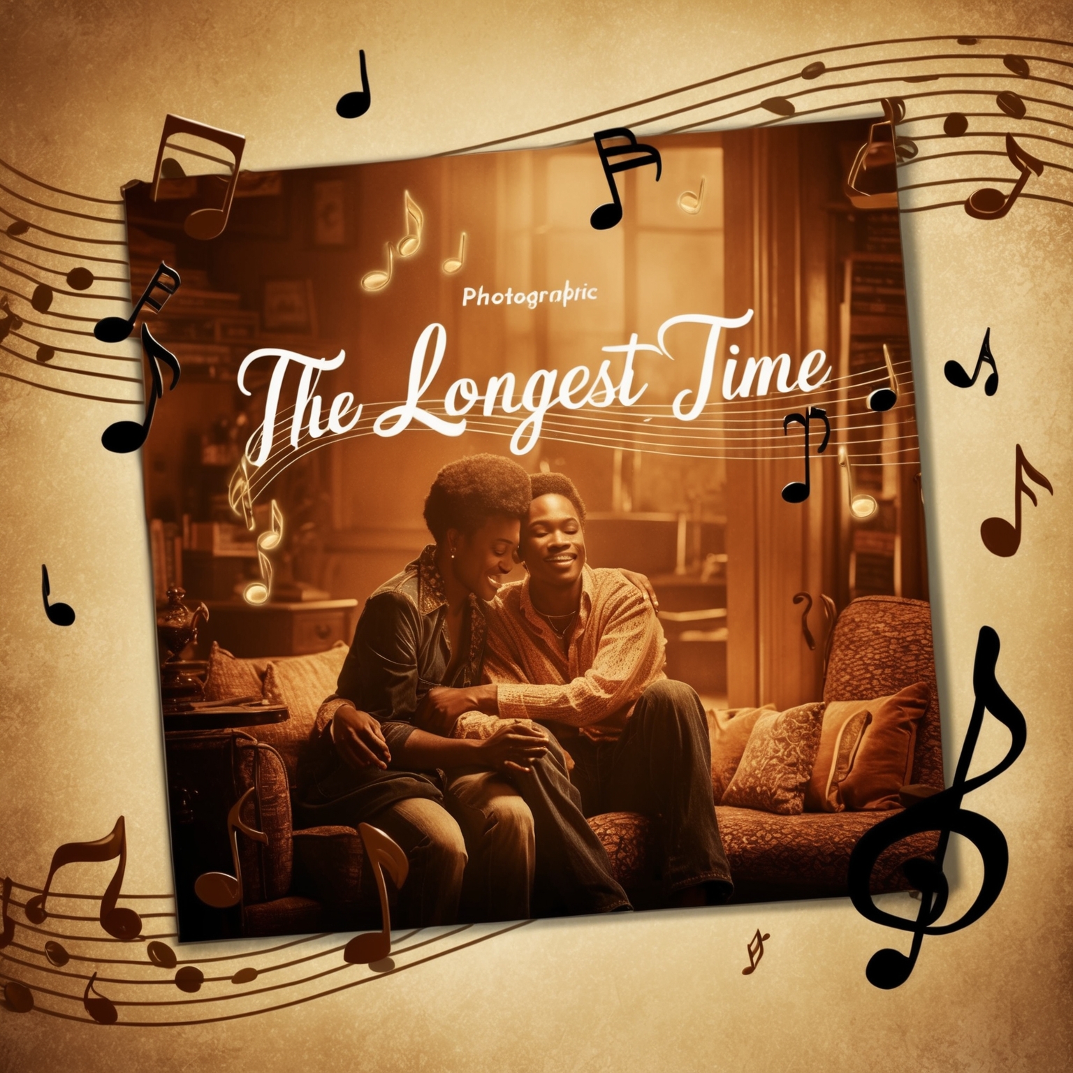 An evocative depiction of a nostalgic 1980s love story, with elements of classic doo-wop ballads in a vintage setting. The image captures the warmth, emotion, and timelessness of 