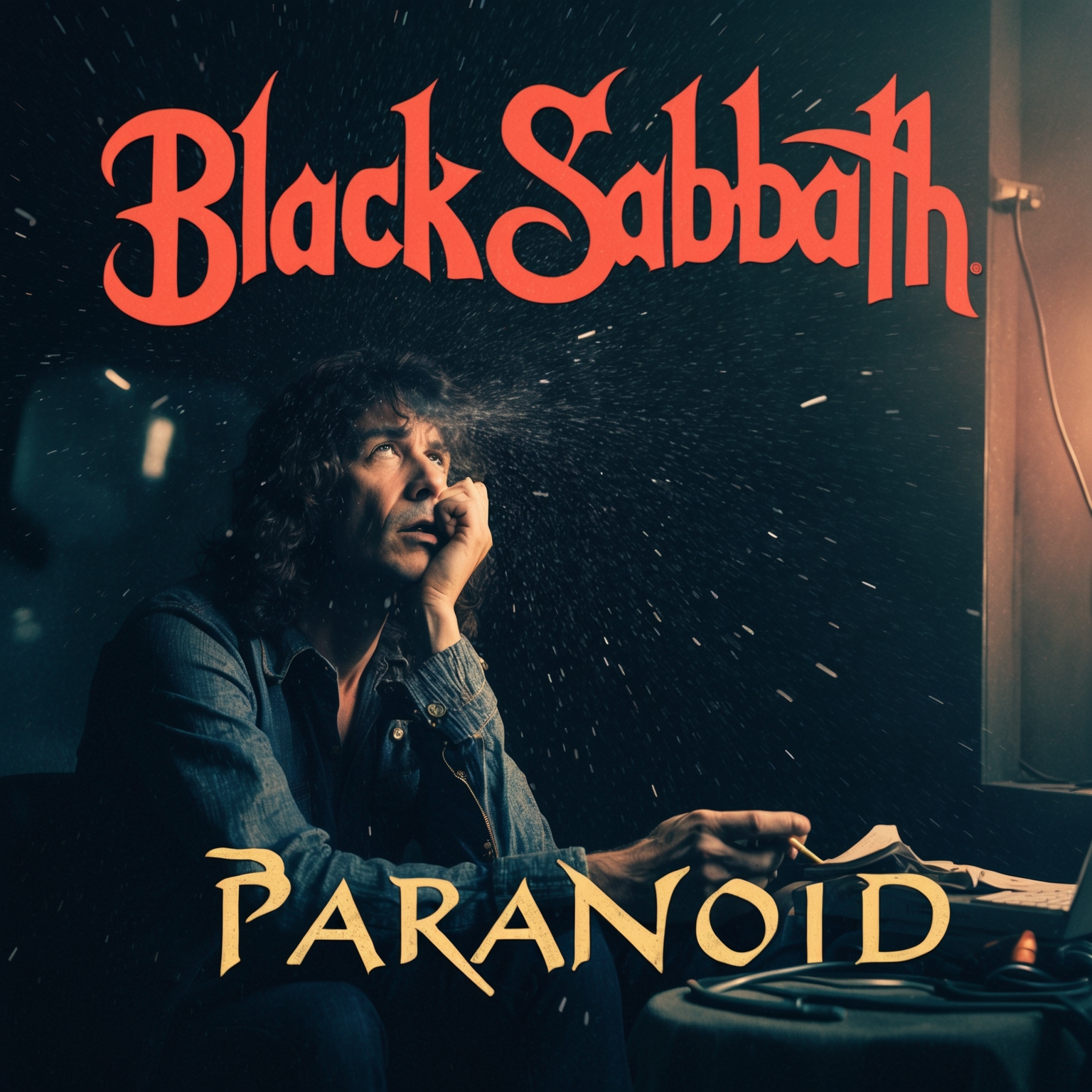 Create an image that captures the essence of Black Sabbath