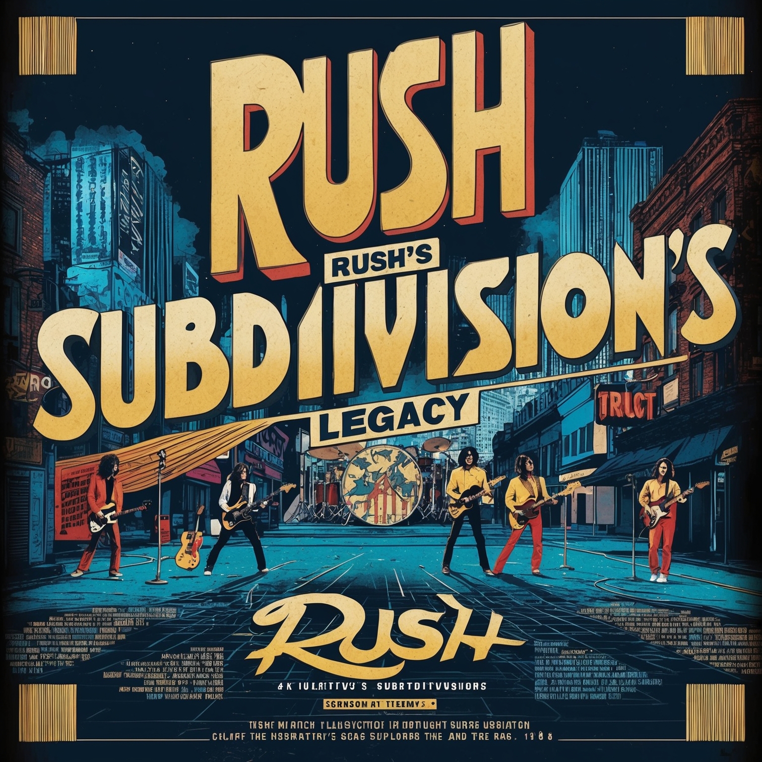 Create an illustration depicting Rush