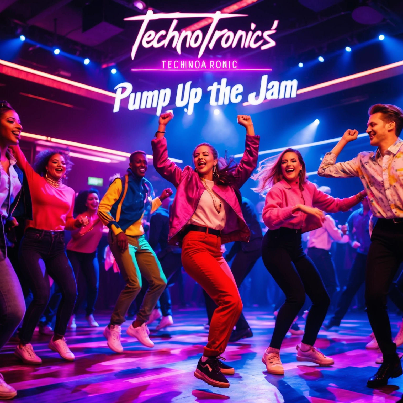 A lively late 80s club scene inspired by Technotronic